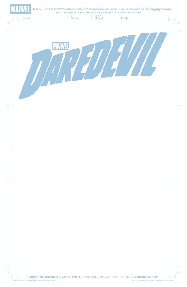Daredevil #1 Blank Variant