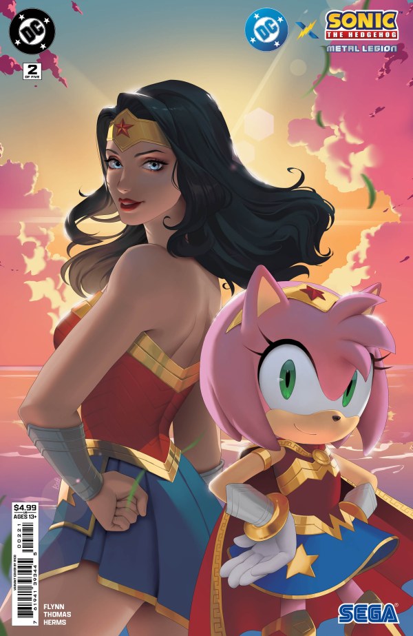 DC x Sonic the Hedgehog: The Metal Legion #2 Cover B R1c0 Variant