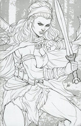 Conan the Barbarian #1 Cover M 1:100 Stanley 'Artgerm' Lau Sketch Virgin Variant