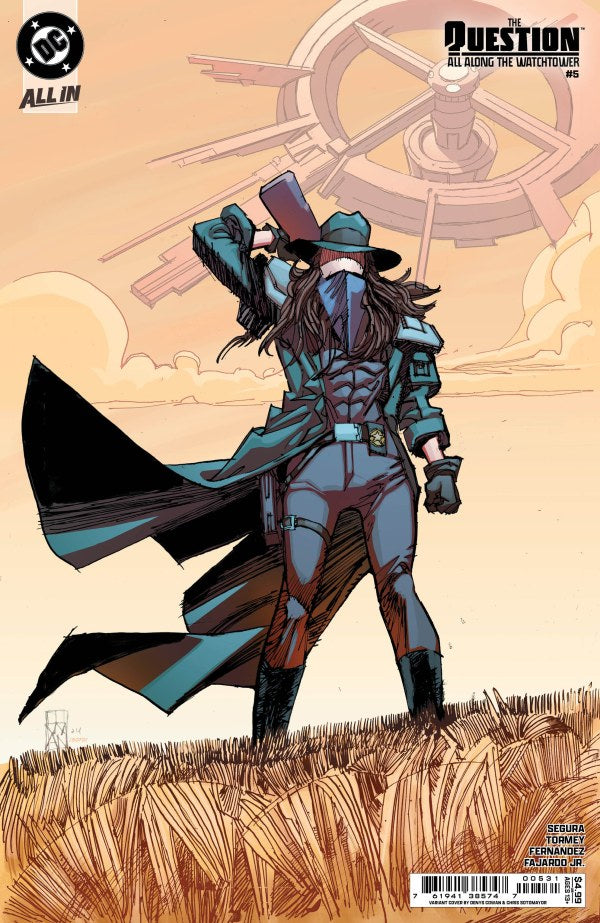 The Question: All Along the Watchtower #5 Cover C Denys Cowan Variant