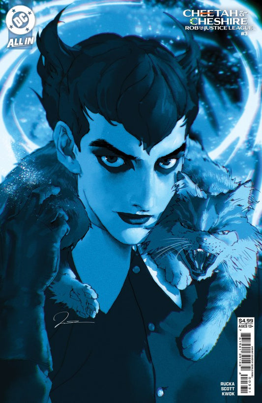 Cheetah and Cheshire Rob the Justice League #3 Cover B Gerald Parel Variant