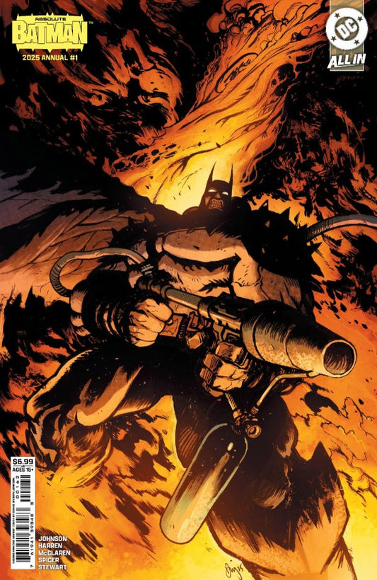Absolute Batman 2025 Annual #1 2nd Printing Daniel Warren Johnson Flamethrower