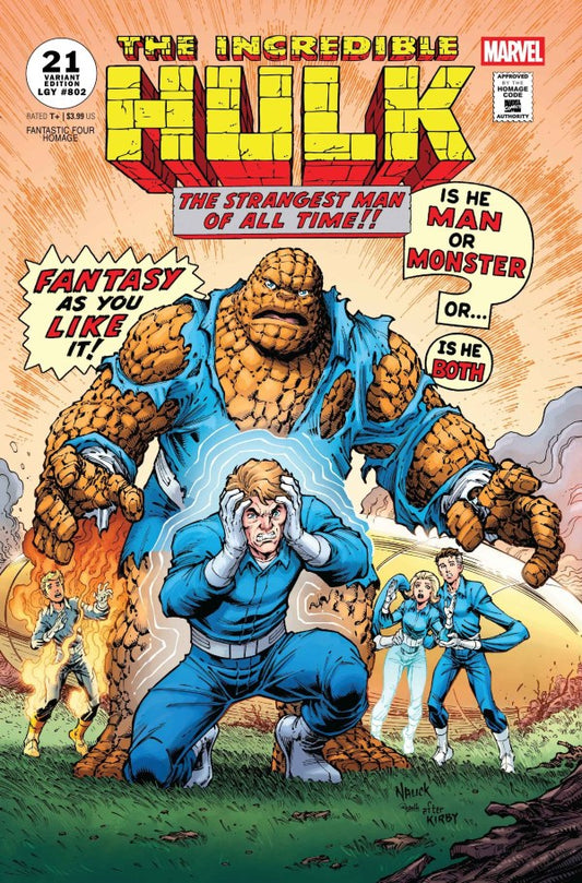 The Incredible Hulk #21 Todd Nauck Fantastic Four Homage Variant