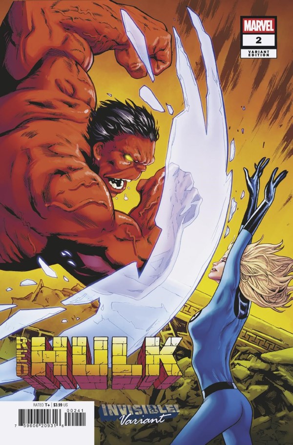 Red Hulk #2 Greg Land Invisible! Variant
