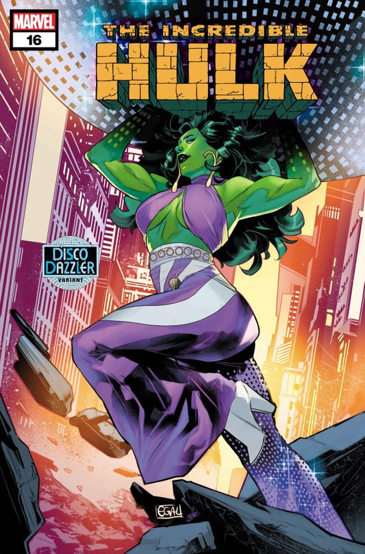 The Incredible Hulk #16 Edwin Galmon Disco Dazzler Variant