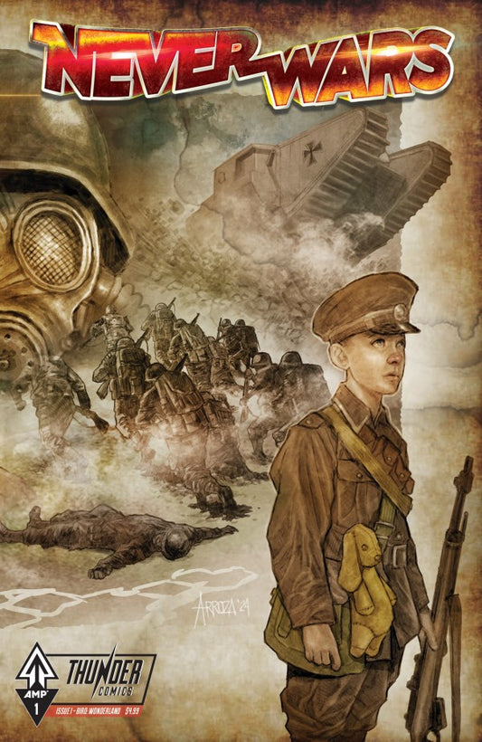 NeverWars -Wonderland / PFC Bird #1B NeverWars: Georgie / Wonderland #1 Cover B Erwin Arroza Wraparound Variant