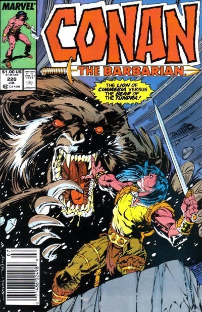 Conan the Barbarian #220 Newsstand Edition