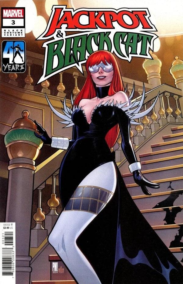 Jackpot and Black Cat #3 black costume variant