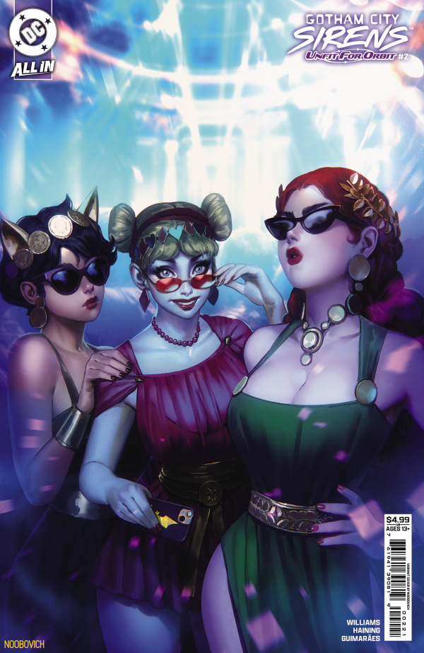 Gotham City Sirens: Unfit for Orbit #2 Cover B Noobovich Variant