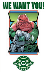 Green Lantern Corps #2 Cover E Fernando Pasarin Recruitment Poster Acetate Virgin Variant