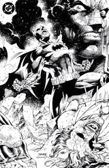 Batman #158 Cover Q 1:608 Jim Lee Black & White Connecting Virgin Variant (SIGNED BY JEPH LOEB)