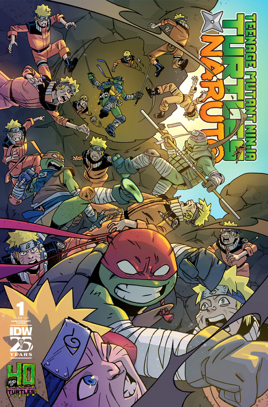 Teenage Mutant Ninja Turtles x Naruto #1 Dan Duncan 40th Anniversary Variant