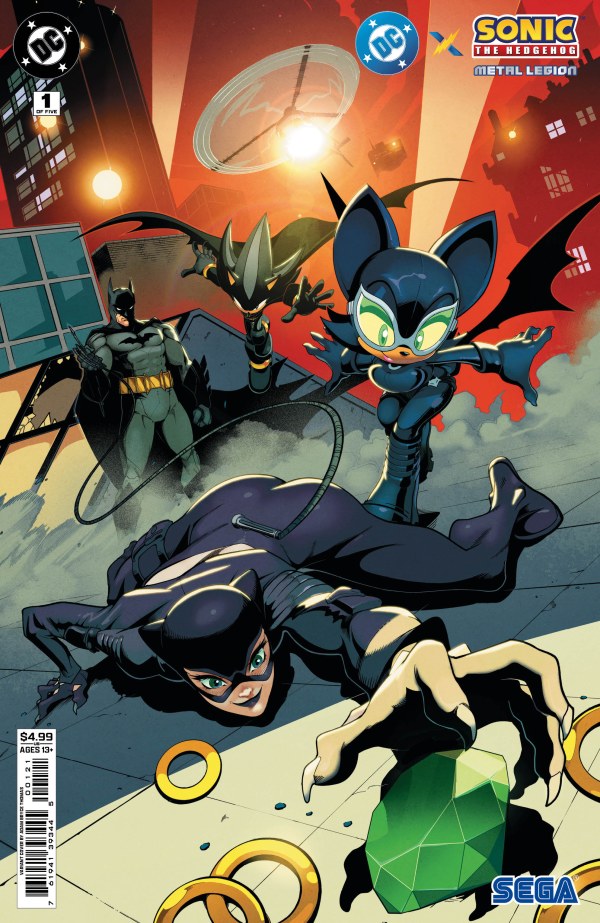 DC x Sonic the Hedgehog: The Metal Legion #1 Cover B Adam Bryce Thomas Variant