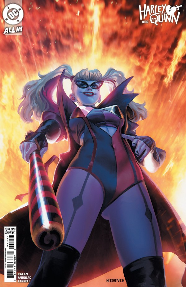 Harley Quinn #50 CGC 9.8 Signed Cover C Noobovich Variant & Mirka Andolfo