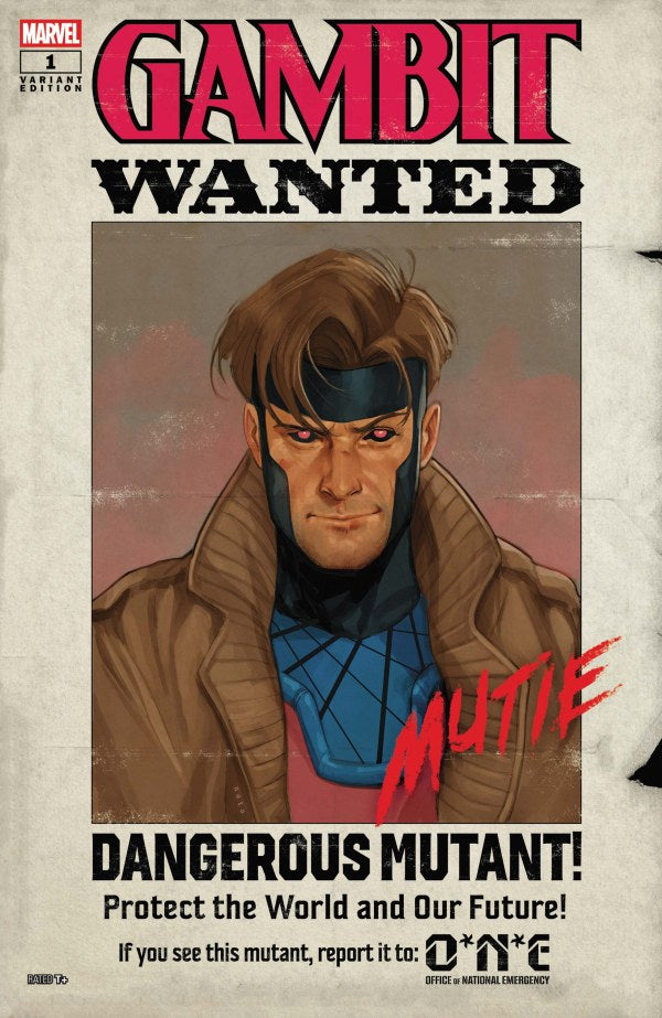 Gambit: Wanted #1 Phil Noto Wanted B Variant