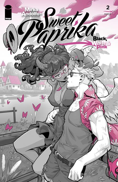 Mirka Andolfo's Sweet Paprika: Black, White, & Pink #2 Cover B Xong Bros. Variant