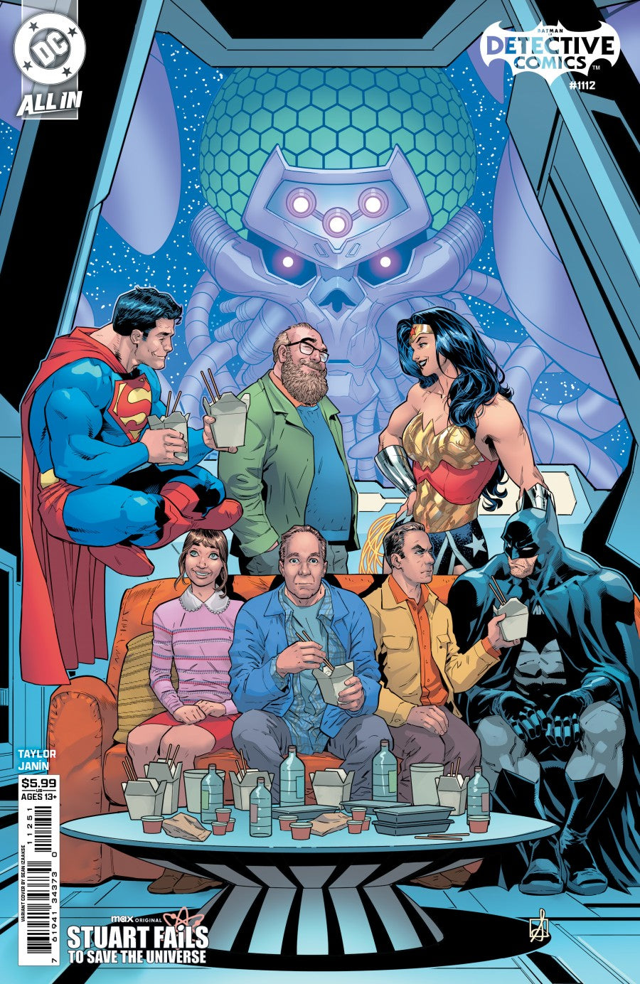 Detective Comics #1112 Cover E Sean Izaakse Stuart Fails to Save the Universe Variant