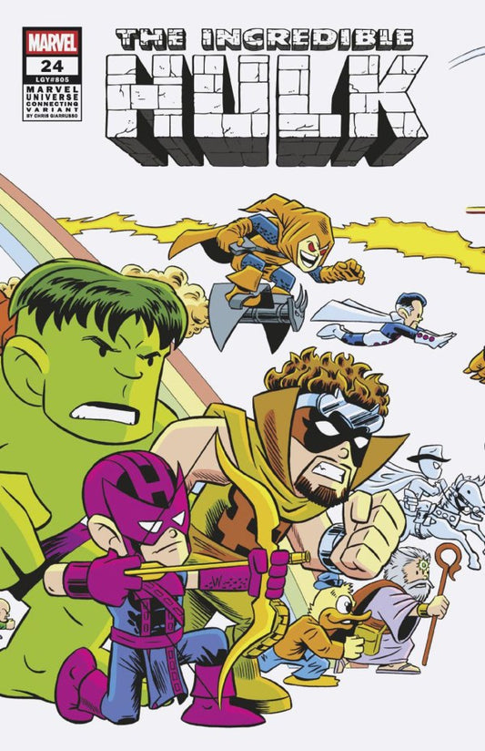 The Incredible Hulk #24 Chris Giarrusso Marvel Universe Wraparound Connecting Variant
