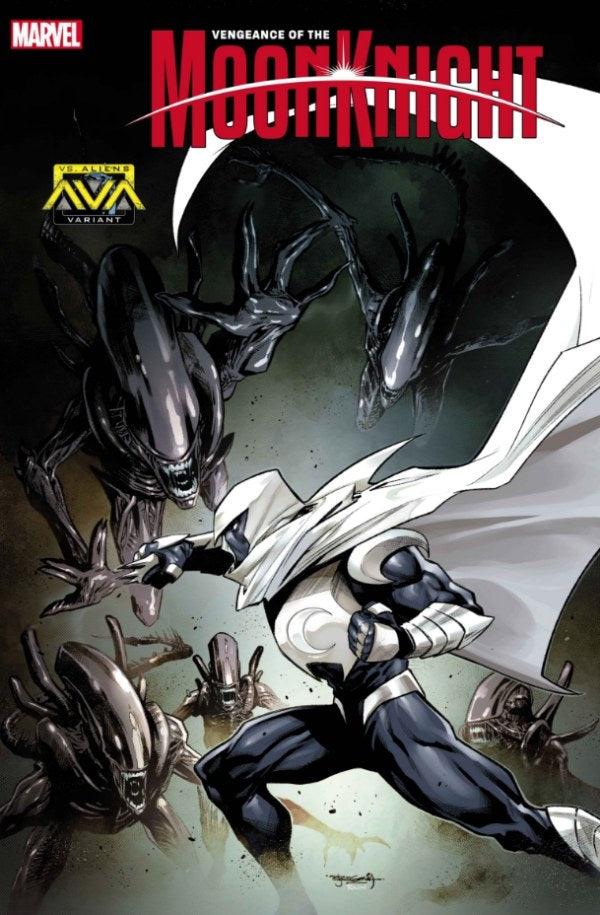 Vengeance of the Moon Knight #7 Stephen Segovia Marvel vs. Alien Variant