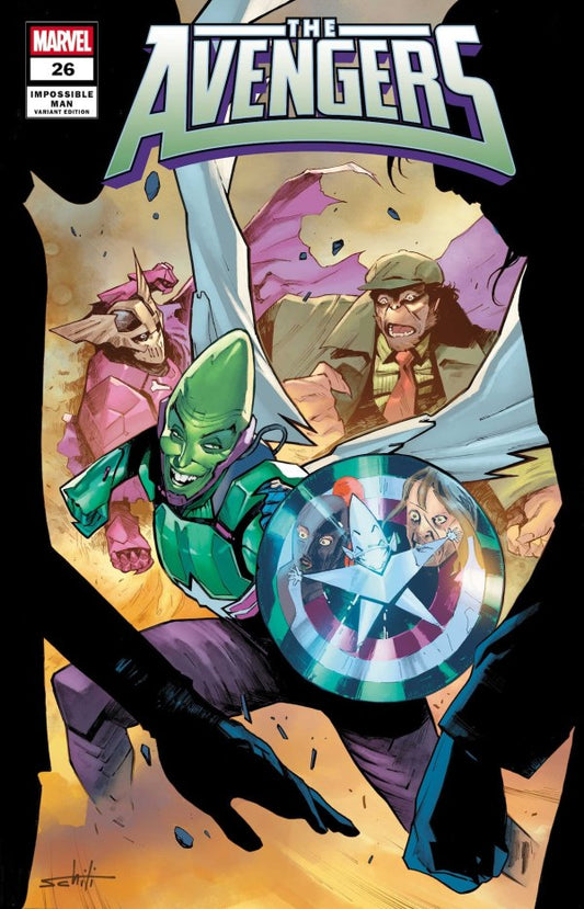 The Avengers #26 Valerio Schiti Impossible Man Pop-Up Variant