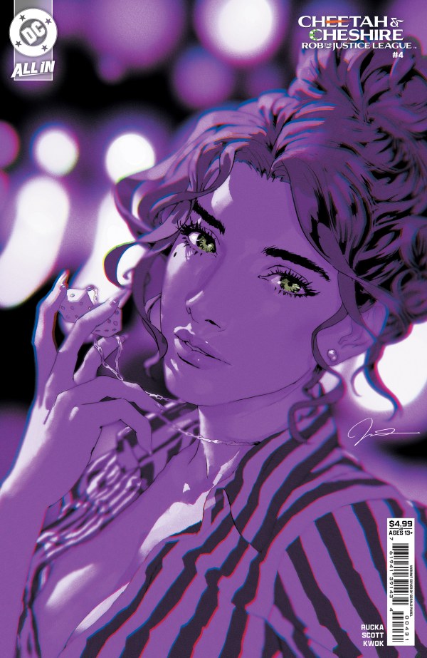 Cheetah and Cheshire Rob the Justice League #4 Cover B Gerald Parel Variant