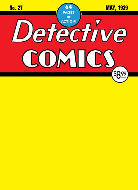 Detective Comics #27 Facsimile Edition 2024 Batman Day 2024 Blank Variant