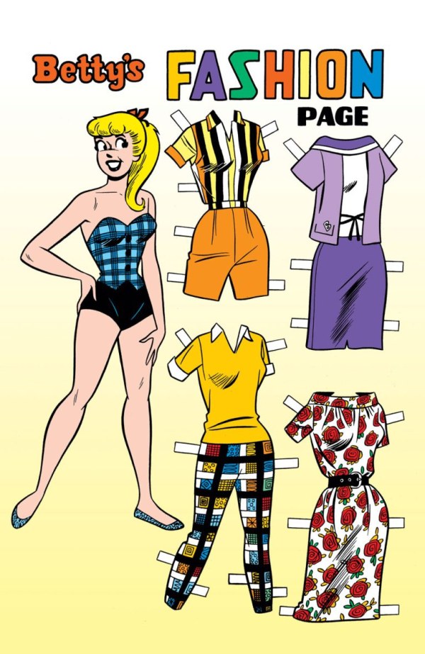 Archie Comics 85th Anniversary Presents: Betty and Veronica Fashion Pages #1 Cover B Dan DeCarlo Betty Variant