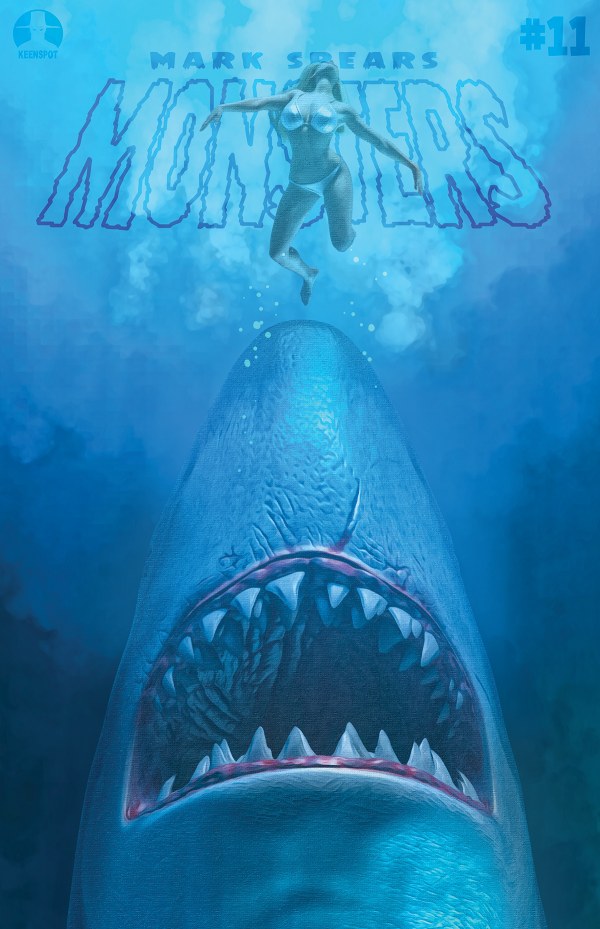 Mark Spears Monsters #11 Cover B Mark Spears Shark Attack Holofoil Flip Variant
