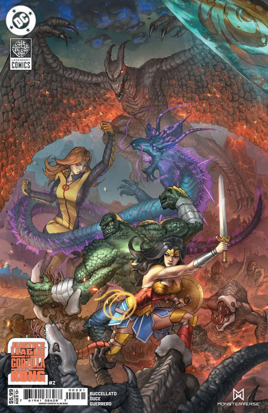 Justice League vs. Godzilla vs. Kong 2 #2 Cover C Alan Quah Connecting Variant