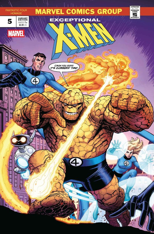 Exceptional X-Men #5 Nick Bradshaw Fantastic Four Homage Variant