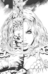 Red Sonja Attacks Mars #2 Cover F 1:10 Greg Land Black & White Virgin Variant