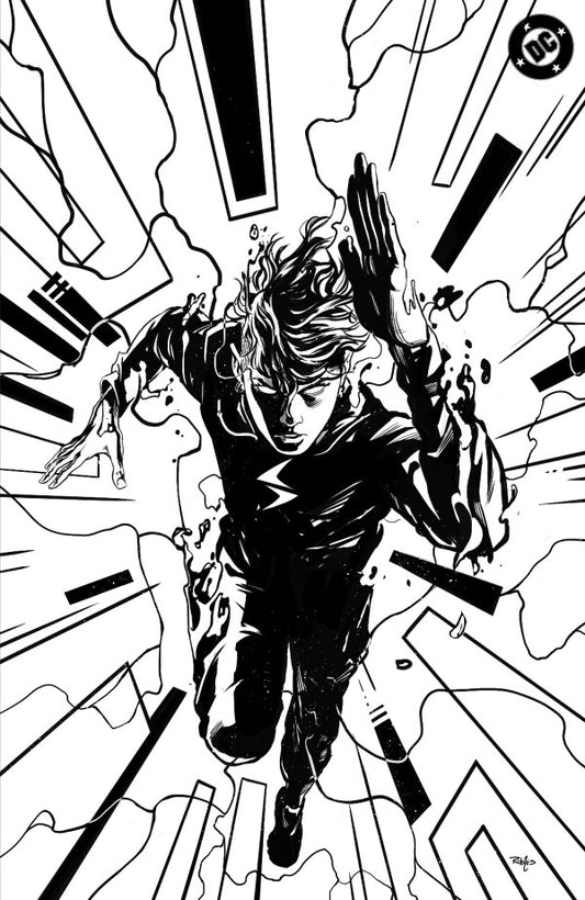 Absolute Flash #1 Cover K 1:100 Nick Robles Black & White Virgin Variant (Fomo Books Exclusive)
