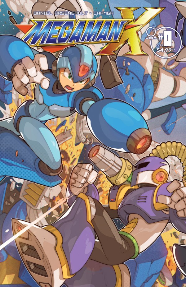 Mega Man X #0 Cover B Edwin Huang Connecting Variant