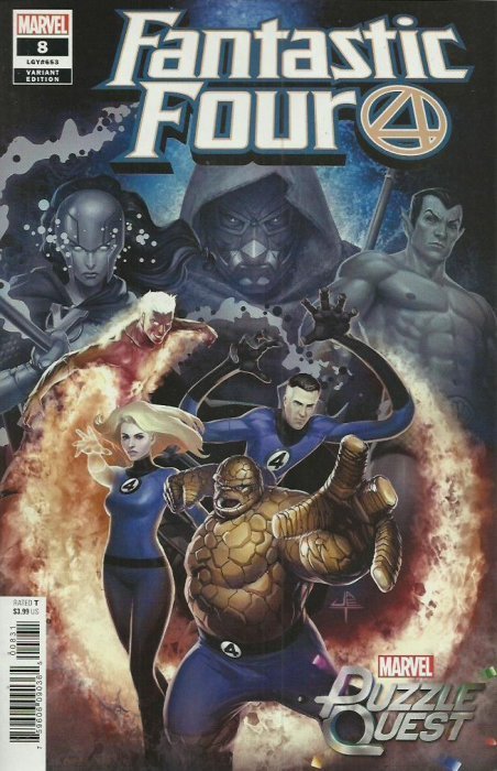 Fantastic Four #8 Yongho Cho Marvel Puzzle Quest Mystery Variant (2019)