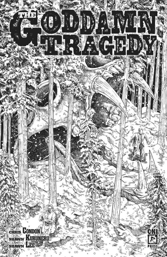 The Goddamn Tragedy #1 Cover F 1:10 Jenna Cha Black & White Variant