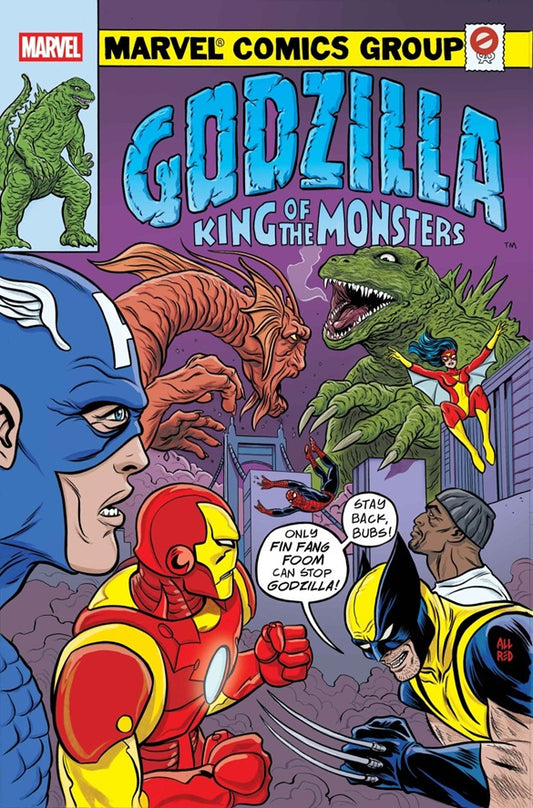 Godzilla vs. Avengers #1 Michael Allred Godzilla King of the Monsters Homage Variant