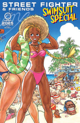 2025 Street Fighter & Friends Swimsuit Special #1 Cover E 1:5 Kinu Nishimura Wraparound Variant