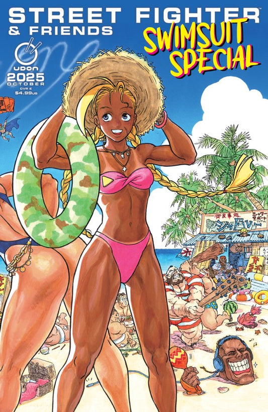 2025 Street Fighter & Friends Swimsuit Special #1 Cover E 1:5 Kinu Nishimura Wraparound Variant