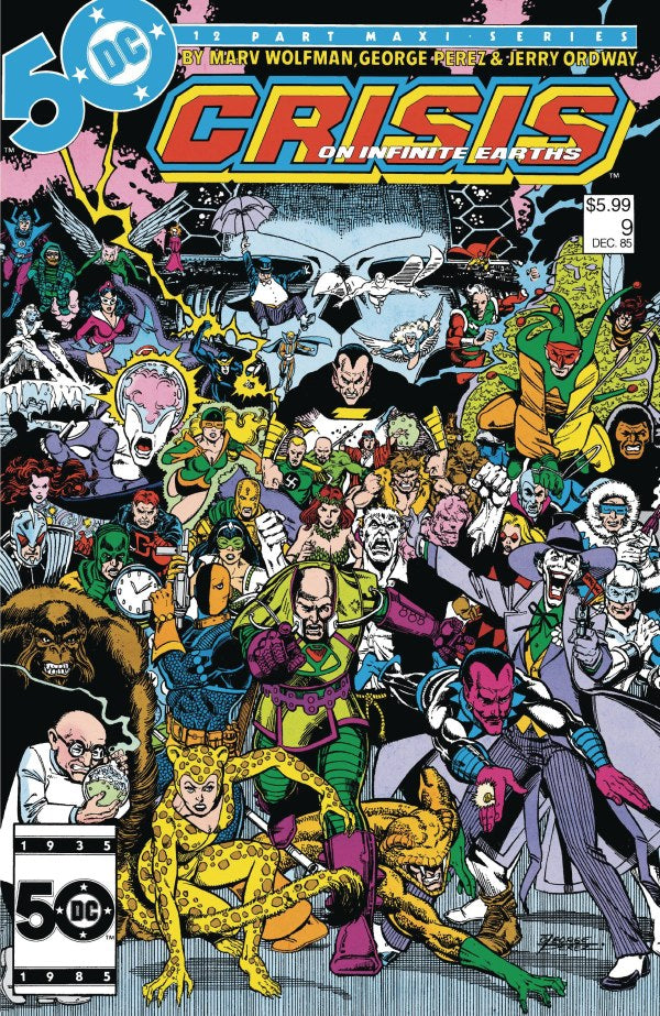 Crisis on Infinite Earths #9 Facsimile Edition 2024 Foil Variant