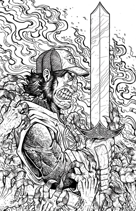 Post Malone's Big Rig #4 Cover H 1:25 Maria Wolf Black & White Variant