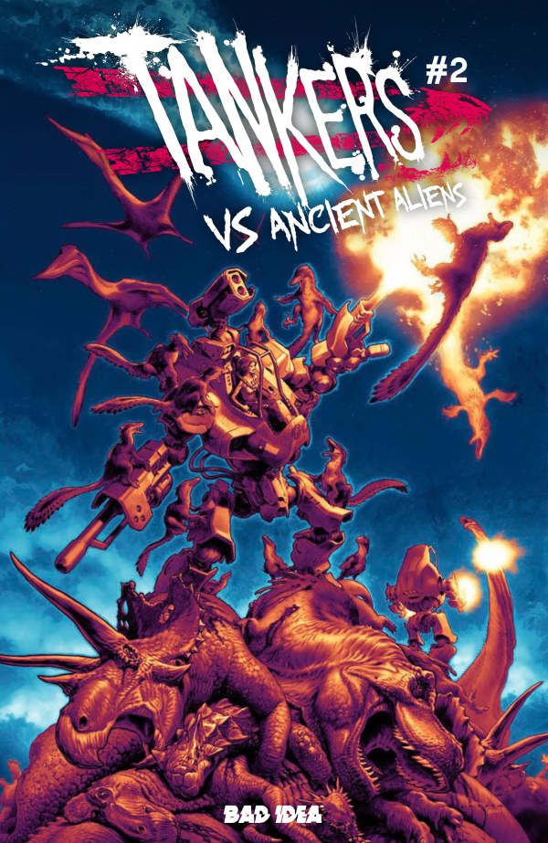 Tankers vs. Ancient Aliens #2 Cover B Lewis LaRosa Variant