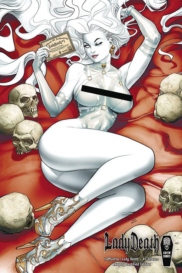 La Muerta / Lady Death #1 Inferno Cover D Richard Ortiz Naughty Certified Variant