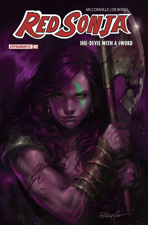 Red Sonja: She-Devil with a Sword #2 Cover M Lucio Parrillo Ultraviolet Variant