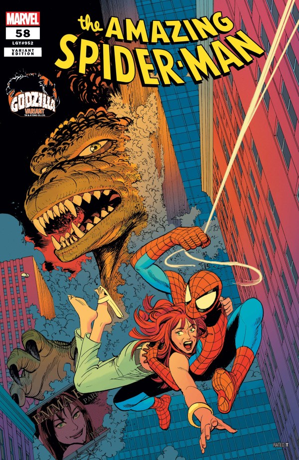 The Amazing Spider-Man #58 Leonardo Romero Godzilla Variant