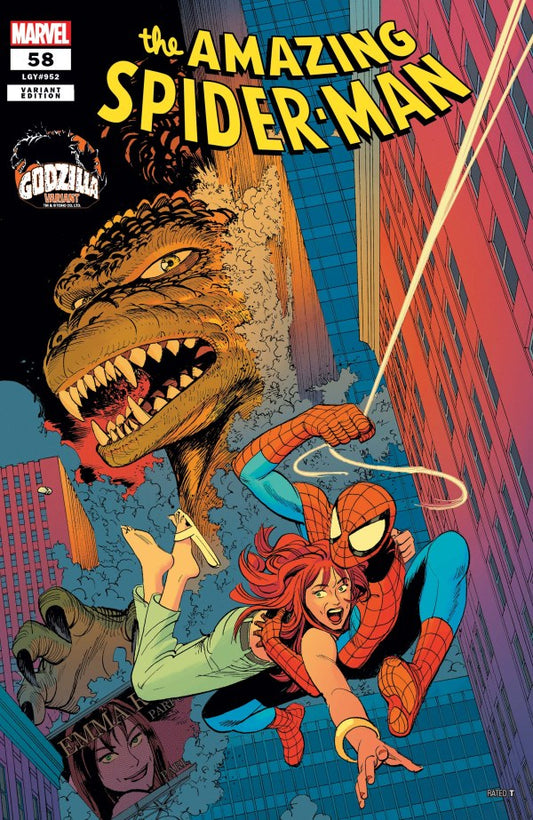 The Amazing Spider-Man #58 Leonardo Romero Godzilla Variant