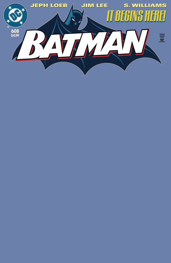 Batman #608 Facsimile Edition 2025 Blank