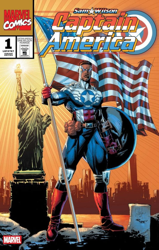 Sam Wilson: Captain America #1 Whilce Portacio Captain America Sam Wilson Homage Variant