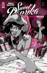 Mirka Andolfo's Sweet Paprika: Black, White, & Pink – Holiday Special #1 Cover C Vincenzo Puglia Variant