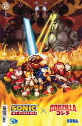 Sonic the Hedgehog x Godzilla #1 Cover B Mauro Fonseca Variant