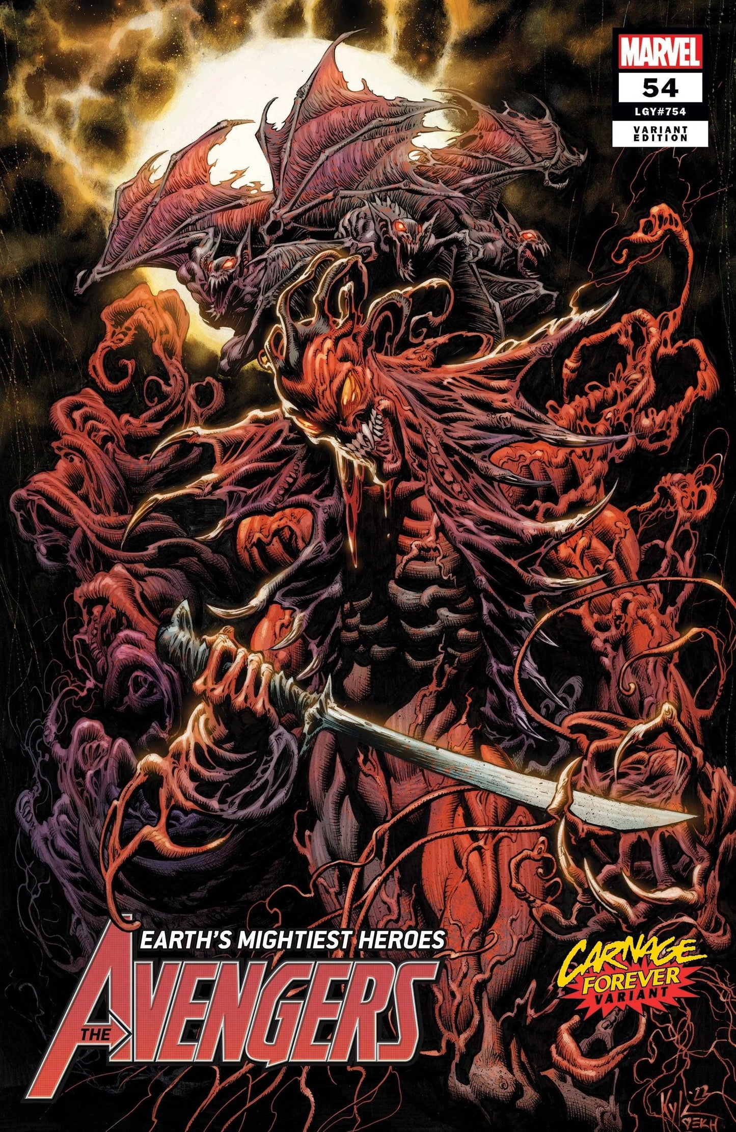 The Avengers #54 carnage forever variant